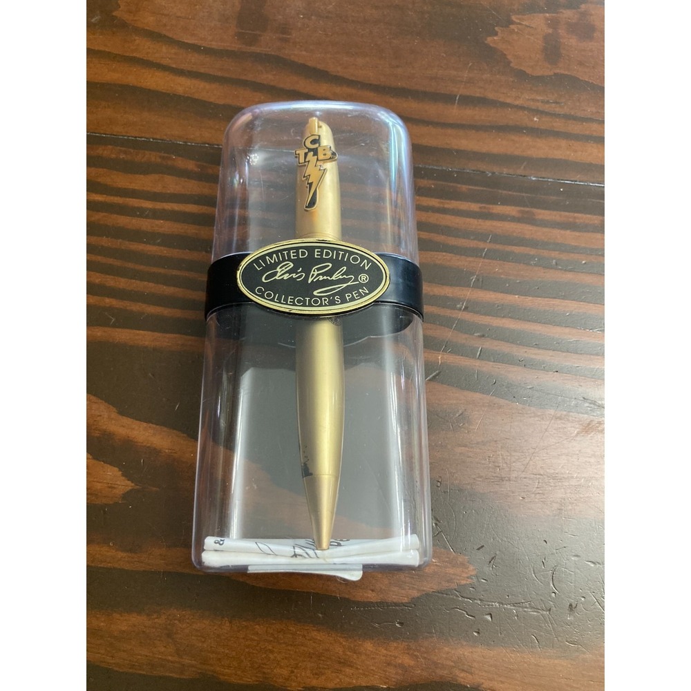 Vintage Limited Edition Elvis Presley Collector's Pen TCB Lightning Bolt NIP